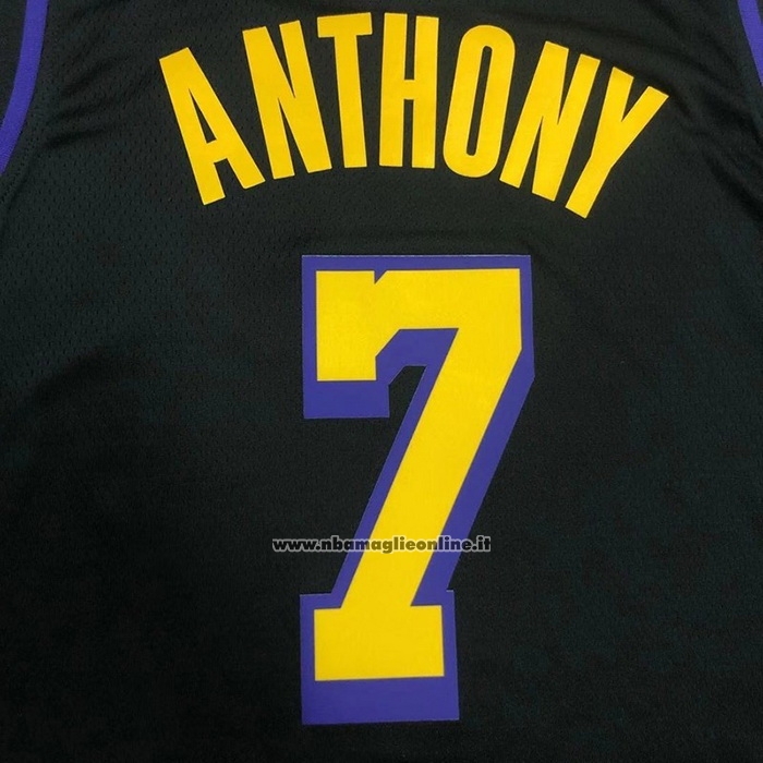 Maglia Los Angeles Lakers Carmelo Anthony #7 Citta 2019-20 Nero